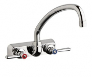 Chicago Faucets W4W-L9E35-369ABCP Workboard Faucet, 4'' Wall